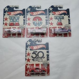 Hot Wheels 50th Anniversary Stars & Stripes Set
